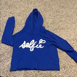 Blue hoodie